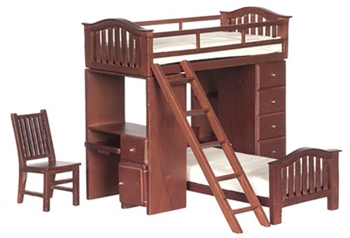 Bunkbed Set, Walnut